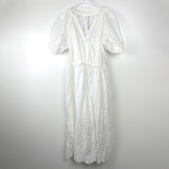 NWT Velvet Nadia Embroidered Cotton Lace Dress Boho Chic XS - Picture 4 of 13